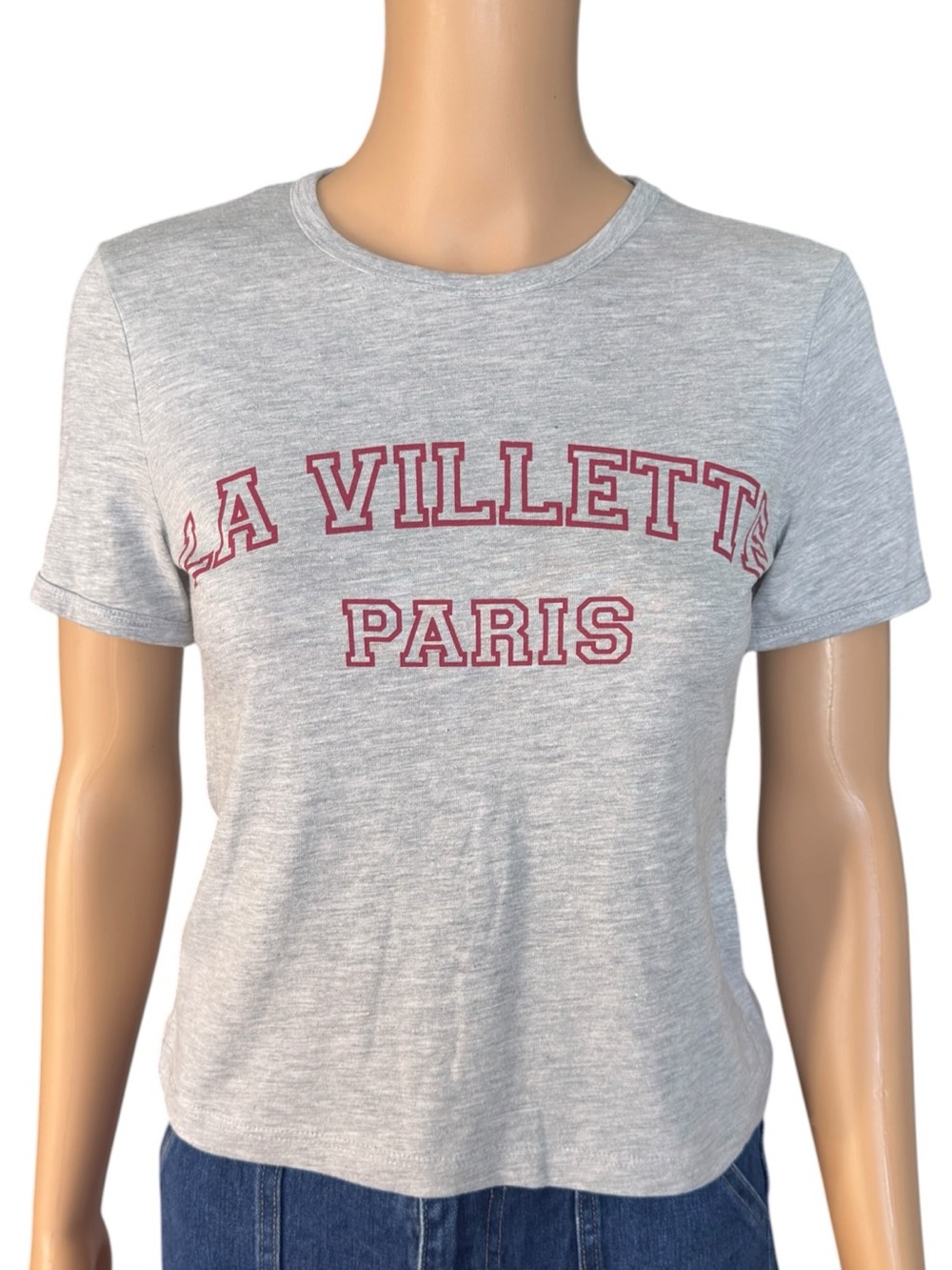 H&M Gray Short Sleeve Tee with Red Graphic